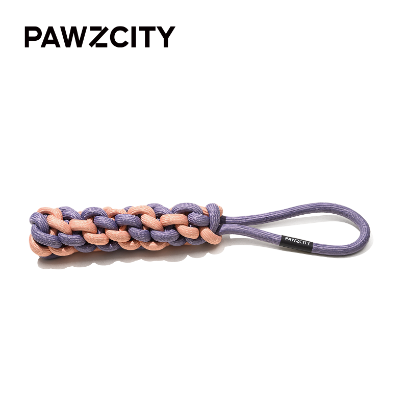 CUDDLE MY PET带环的PAWZCITY互动绳杆 - 芋头